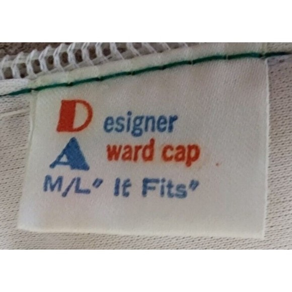 Mesh Adjustable Green and White Hat - Picture 6 of 7